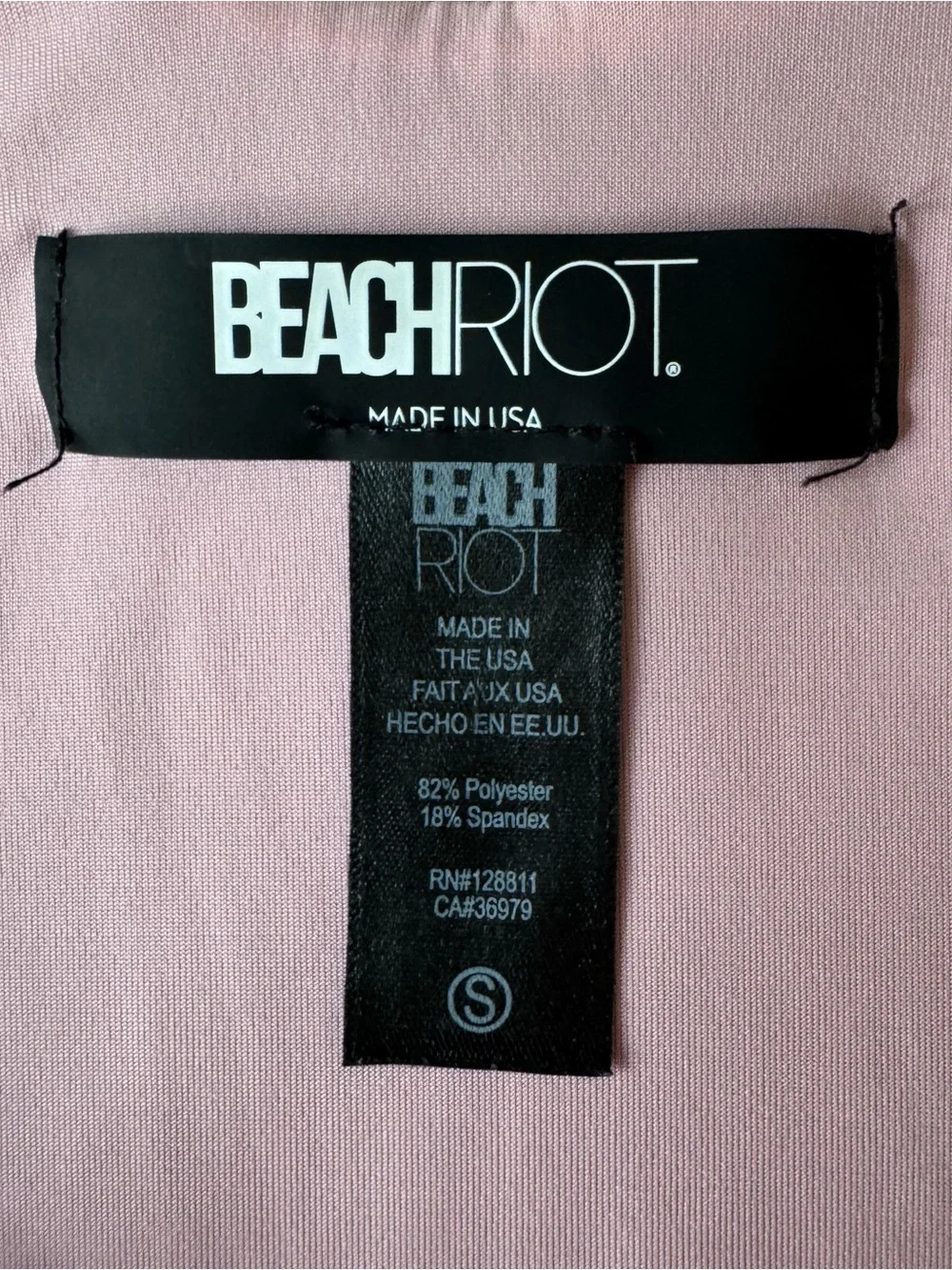 Beach Riot Black Ribbed One Piece - Picture 4 of 5